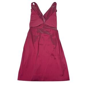 Talbot Runhof Womens Size 6 Short V-Neck Cocktail Dress Sleeveless